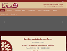 Tablet Screenshot of hotelboyeros.com